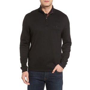 Ted Baker London Black Valerio Sweater Half Zip Size 6 XXL 2XL